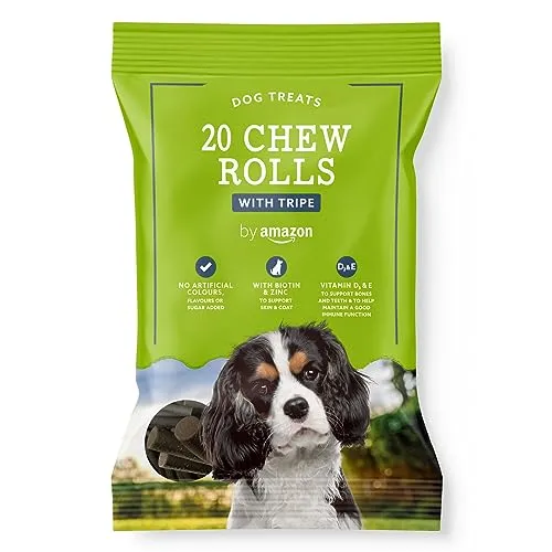 Chucherías para perros - 20 Rollitos masticables con callos, 200 g