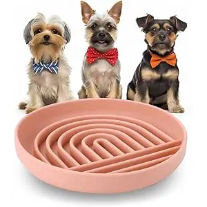 Comedero lento para perros, 7,5 pulgadas, alfombri