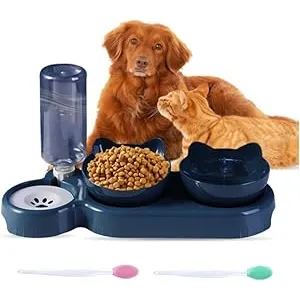 Cuenco para Mascota con Doble tazo y un dispensado