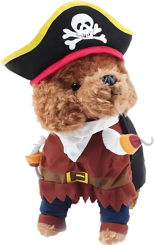 DISFRAZ DE PIRATA PARA PERROS Y GATOS MINI