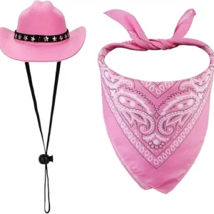 DISFRAZ DE VAQUERO ROSA PARA PERROS TOY
