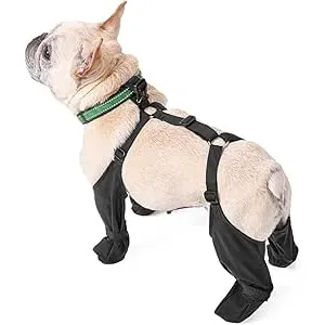 DONGKER Protector de patas de perro, 4 unidades, a