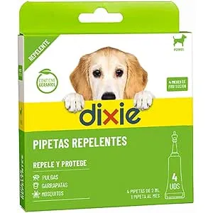 Dixie - Pipetas Repelentes Perros - 4 uds x 2 ml -