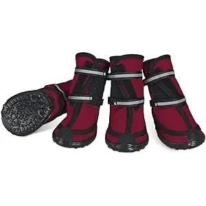 Dociote Zapatos para Perros, 4Pcs Antideslizante B
