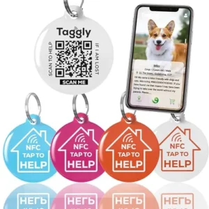 ETIQUETAS IDENTIFICACIÓN PERROS CON CÓDIGO QR Y NFC