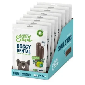 Edgard & Cooper Dental Stick para Perros Pequeños 56 Barritas para la Higiene Oral7 Sticks x 8