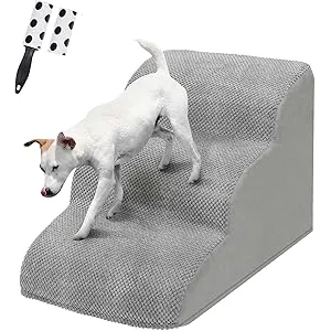 Escalera para Perros de 3 peldaños para Cama_sofá,