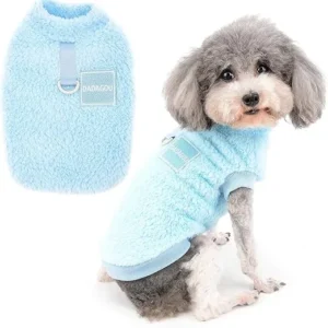 FORRO POLAR PARA MASCOTAS PEQUEÑAS, AZUL