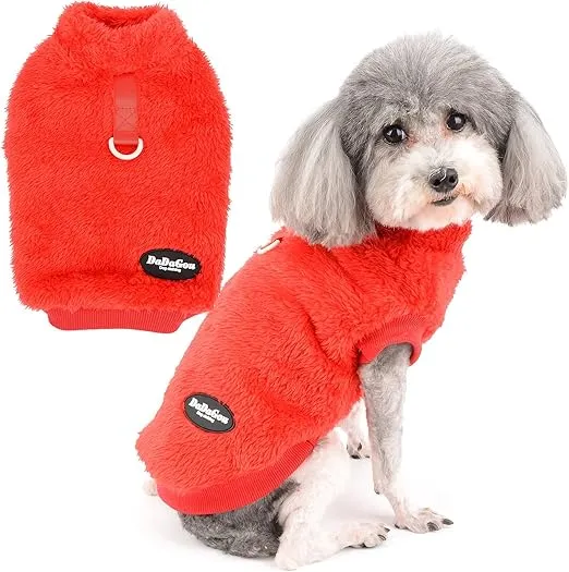 FORRO POLAR PARA MASCOTAS PEQUEÑAS, ROJO