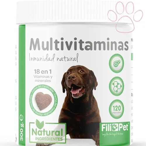 Filipet Vitaminas Impromune para Perros Senior y Adultos - 120 Masticables