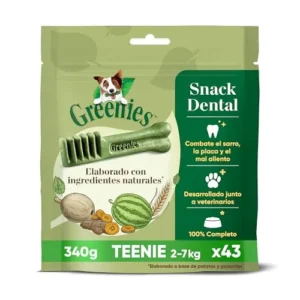 GREENIES Bastones dentales para perros pequeños que pesan de 2 a 7 kg, 43 palitos masticables