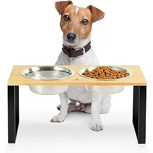 GUUSII HOME Comedero Perro Elevado Soporte Cuenco