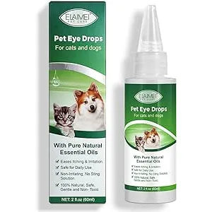 Gotas para Ojos de Mascotas, Limpiador de Ojos par