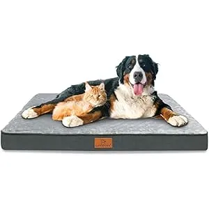 Gzvxuny Cama Perro Grande, Cama Ortopedica para Pe