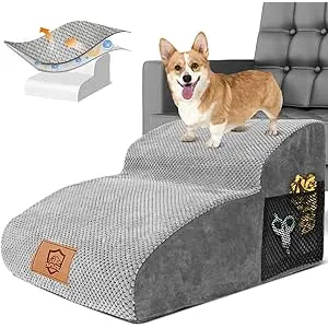 HEVOL Escaleras para Perros, Antideslizante Escalo