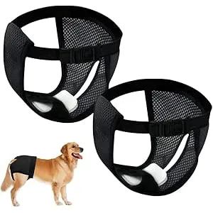 HIOQFR 2 pcs Braguitas Perro Celo Hembra L Bragas