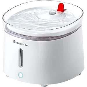 Homerunpet Fuente de Agua para Gatos con Bandeja d
