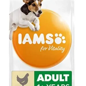 IAMS Alimento seco para perros de razas pequeñas con pollo fresco, perros adultos de más de 1 año, 12 kg