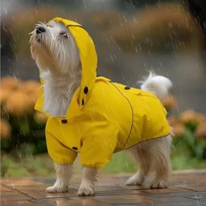 IMPERMEABLE CON CAPUCHA EXTRAÍBLE PERRO TALLA S