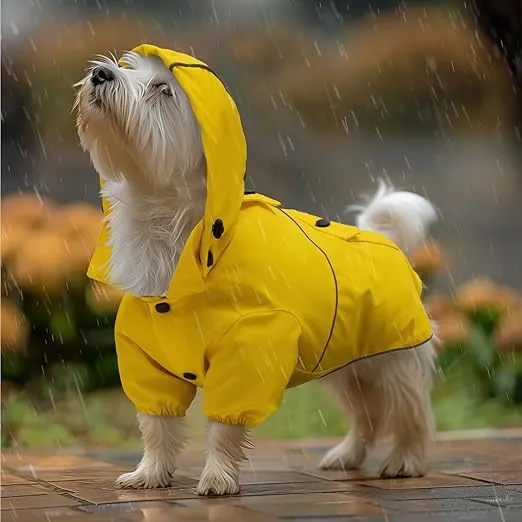 IMPERMEABLE CON CAPUCHA EXTRAÍBLE PERRO TALLA S