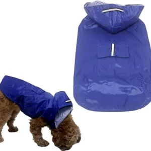 IMPERMEABLE PERROS PEQUEÑOS CON CAPUCHA Y REFLECTORES