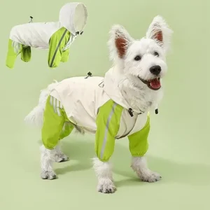 IMPERMEABLE REFLECTANTE A PRUEBA DE VIENTO PERROS TALLA S