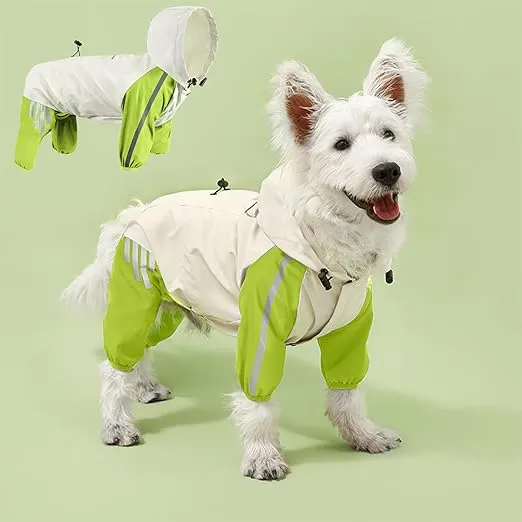 IMPERMEABLE REFLECTANTE A PRUEBA DE VIENTO PERROS TALLA S