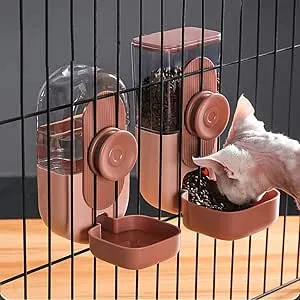 Jaula colgante alimentador automático para mascota