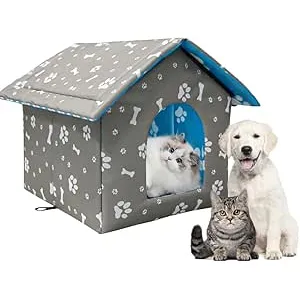 KQWVZ Casa para Gatos para Exteriores, Impermeable