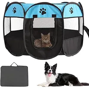 KQWVZ Parque para Perros, Parque Plegable para Per
