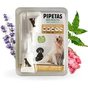 KRISLIN Pipetas Anti-Insectos para Perros con Marg