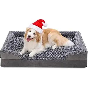 KSIIA Cama Perro Mediano, 91x68x16cm, Colchon Perr