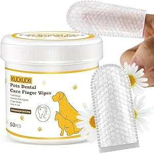KUCKUCKI Toallitas Higiene para Perro y Gato, 50 A