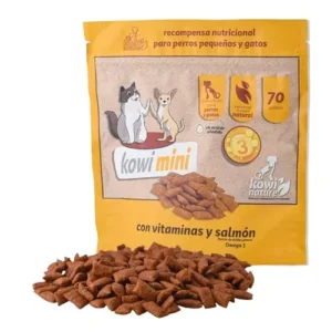 Kowi Mini Snack Golosinas para Perros y Gatos con Salmón - Bolsa 70 g