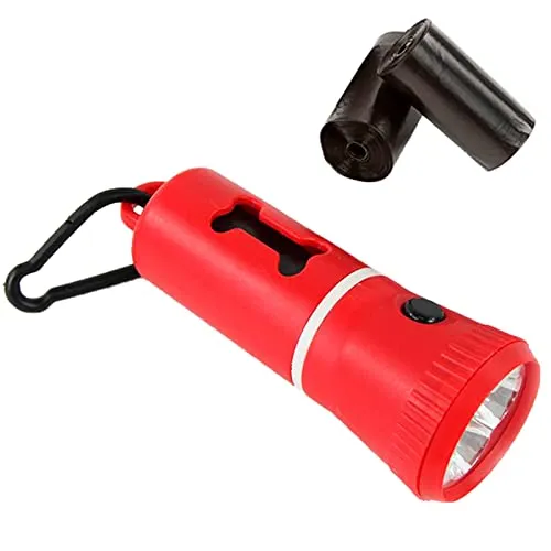 LINTERNA LED CON DISPENSADOR BOLSAS PERROS PEQUEÑOS