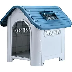 Lanco - Caseta para Perros Pequeños con Techo Sola