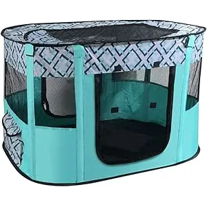 Laroal Valla Plegable para Perros Parque de Juegos