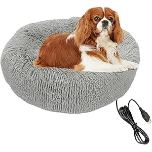 LearnLyrics Cama Calefactiva para Perros, Cojin Ca