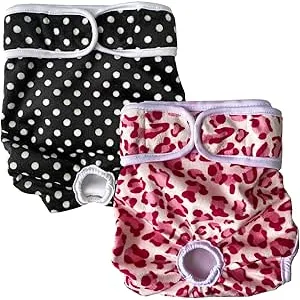 LeerKing Pañales Perro Hembra Lavables Paquete de