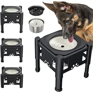 Lewondr Bebedero Perro Antigoteo Grande, 2,5L Cuen