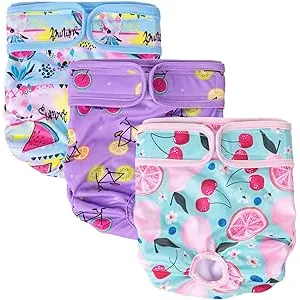 Lyneun Pañales Perro Hembra Reutilizables, Paquete