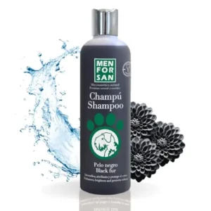 MENFORSAN Champú Pelo Negro para Perros - Intensificador del color