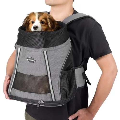 MOCHILA FRONTAL Y ESPALDA PERROS TALLA REDUCIDA