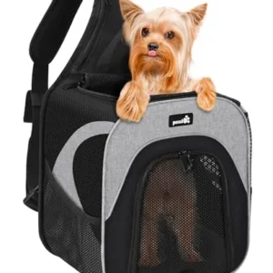 MOCHILA PARA PERRO PEQUEÑO CON VENTANA DE MALLA