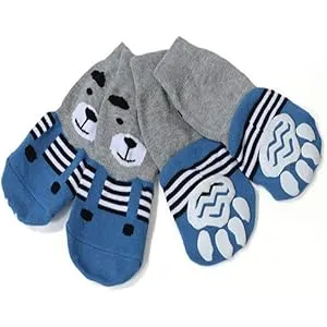 Meioro Calcetines Antideslizantes para Perros, Pro