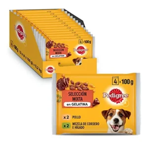 Multipack Pedigree comida húmeda para perritos en gelatina