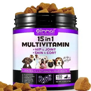 Multivitamina 15 en 1 para Perros Mini, 150 Unidades de vitaminas
