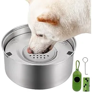 NZZVNZ 3L Cuenco de Agua para Perros, Bebedero Per