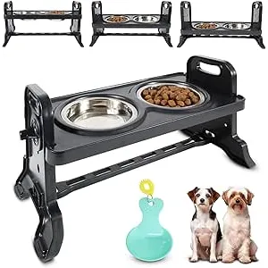NinivexShop Comedero Perro Elevado Ajustable 3 Alt
