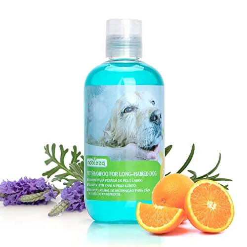 Nobleza Champú para Perros Pelo Largo, Champú Perros Piel Sensible y Dermatitis - 250 ml